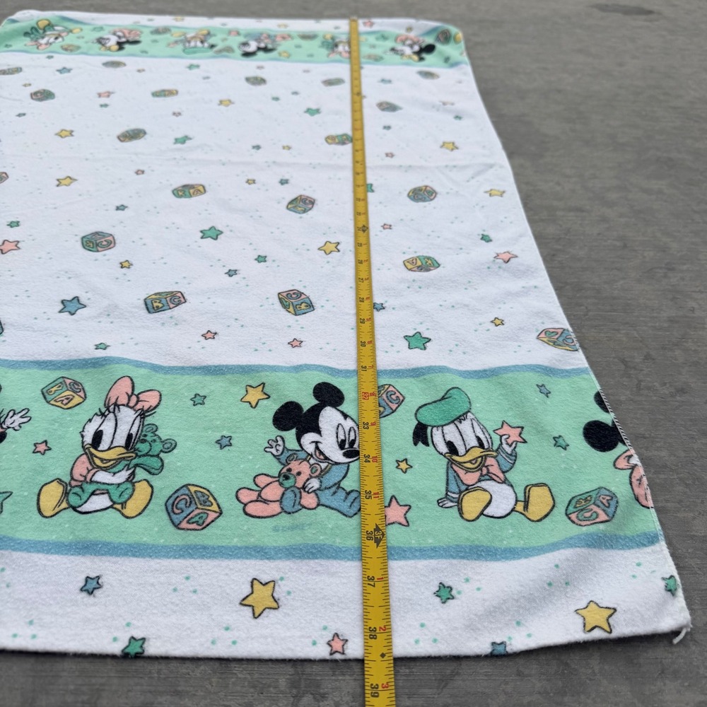 Vintage Disney Babies Dundee Crib Bedding Set Mickey Minnie Donald Wall Decor 90 - Picture 14 of 16